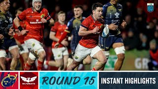 Munster vs Scarlets  Instant Highlights  Round 15  URC 202223 [upl. by Monafo]