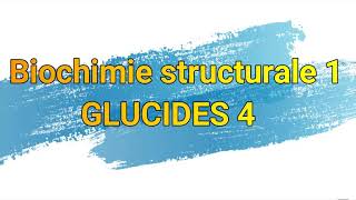 GLUCIDES 4 Biochimie structurale Structure et propriétés des glucides [upl. by Falito888]