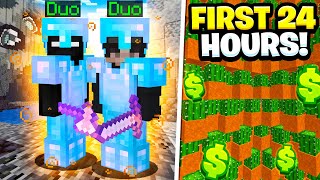 THE BEST FIRST 24 HOURS AS A DUO FACTION  Minecraft Factions  Complex Factions 1 [upl. by Aeneg]