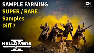 Helldivers 2  CHILL SAMPLE FARMING  Super  Rare Samples [upl. by Yelkrab]