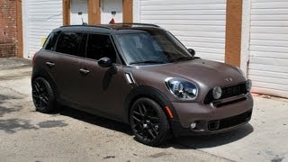 Anthracite Grey  Red Tint Plasti Dipped Mini Countryman S [upl. by Leiahtan]