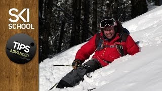 How To Stand Up in Powder  Advanced Tips for Powder Skiing [upl. by Eben90]