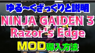 【NINJA GAIDEN 3Razors Edge】MOD導入方法 【steam版】 [upl. by Evan]