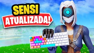 ATUALIZOU A MELHOR CONFIGURAÇÃO e SENSIBILIDADE de FORTNITE para MOUSE e TECLADO da TEMPORADA 4 [upl. by Chemesh377]