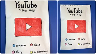 💙 paper diy 💙  Blind Bags ASMR  Youtube  Paper blind bag open  paper ASMR [upl. by Nicolle]