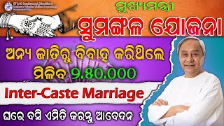 Sumangala Yojana Apply Online Odisha  Inter Caste Marriage  How to Apply Sumangala Yojana Online [upl. by Anirdua]