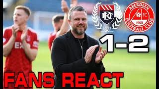 CAN ABERDEEN WIN THE LEAGUE ABERDEEN FANS REACT DUNDEE 12 ABERDEEN [upl. by Olaznog]