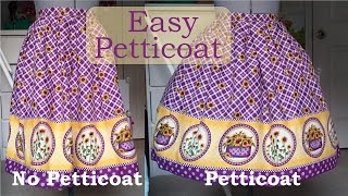 Diy Quick and Simple Petticoat [upl. by Yul]