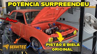 Chevette ohc turbo surpreendeu no dinamômetro servitec [upl. by Delaine]