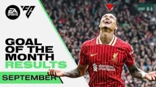 Diaz Double And Darwin Nunez Worldie 🤯   September Goal Of The Month Results  Liverpool FC [upl. by Airogerg215]