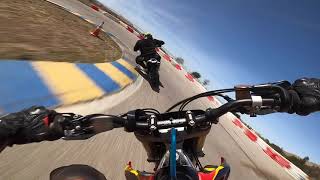 Supermoto Racing Open Asphalt Class Apex Racing Center [upl. by Adler]