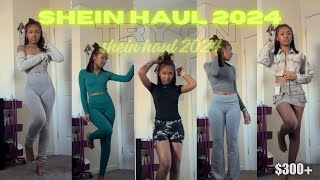 300 SHEIN TRY ON CLOTHING HAUL 2024 gym outfits two piece sets lulu dupes amp more [upl. by Noonan]