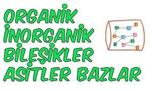 ORGANİK İNORGANİK BİLEŞİKLER ASİTLER BAZLAR [upl. by Mercado]