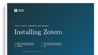 How to Install Zotero BetterBibTex and Zotfile [upl. by Yenoh]