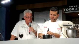 Buddy Valastro  The Cake Boss at Epcot Food and Wine Festival 2012 [upl. by Ahsoyek]