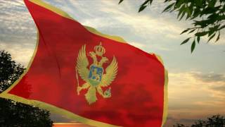 Flag and anthem of Montenegro [upl. by Peterman]