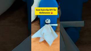 Ghost👻 hairclip DIY for helloween🎃 diy craft shorts vlog fyp shortsfeed [upl. by Willman]