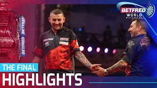 THE 12th CHAMPION 2023 Betfred World Matchplay Final Highlights [upl. by Ireg]