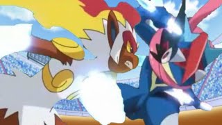 Infernape Vs GreninjaAmvBelieverHindiKalos Ash Vs Sinnoh AshEpic Battle [upl. by Osborn]