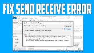 How to Fix Outlook Send Receive Error Solved [upl. by Novyaj]