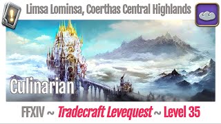 FFXIV Culinarian Leves Level 35  Limsa Lominsa Coerthas Central Highlands  A Realm Reborn [upl. by Waly923]