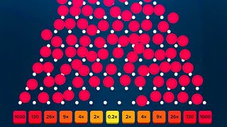 I DROPPED 1000 BALLS ON STAKE PLINKO [upl. by Rhona335]