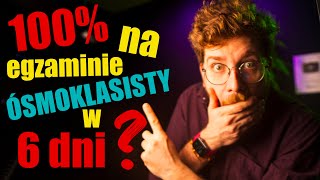 JAK ZDOBYĆ 100 Z MATEMATYKI na egzaminie ósmoklasisty w 6 DNI❓ [upl. by Chelsie938]