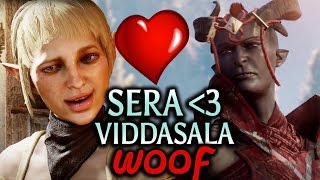 Dragon Age Inquisition  Trespasser DLC  Sera has a thing for Viddasala [upl. by Rahab]