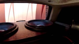 Sundown 15quot Subs  Autotek 1500 amplifier [upl. by Mahmoud]