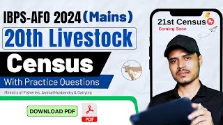 20th Livestock Census  Current Population amp Statistics for IBPSAFO Mains [upl. by Broome]