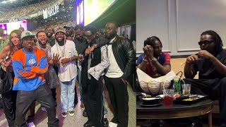 Davido Olamide Rema Zlatan ibile in New York for Real Madrid vs Barcelona [upl. by Llorrac368]