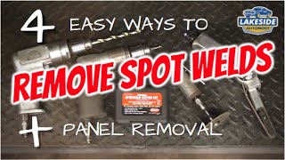 4 Easy Ways to Remove Spot Welds amp Welded on Auto Body Panels [upl. by Ingaberg788]