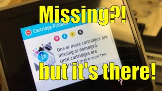 How to Fix your Damaged or Missing Cartridge in a HP Officejet Pro Series [upl. by Bary477]