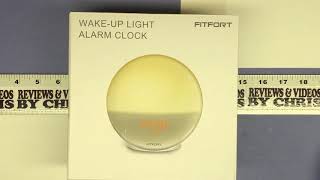 Unboxing  FITFORT Wake Up Light Sunrise Alarm Clock [upl. by Ravilob]