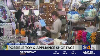 Consumer Alert Possible toy and appliance shortage [upl. by Brathwaite]