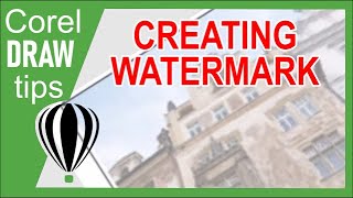 Watermark Background in CorelDraw [upl. by Alleb]