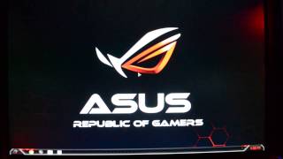 Asus Republic of Gamers Start up and Theme [upl. by Htebyram]