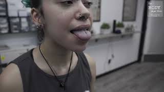 Tongue Piercing Instructional and what to expect [upl. by Ileane244]