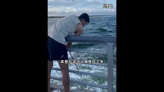 戶外捕魚：男子為哄女友開心海釣出一條大GT 釣魚 釣魚的樂趣只有釣魚人懂 原來釣魚才是抖音運動頂流 [upl. by Neyugn]