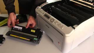 How to Replace Toner Cartridge TN210 From Imaging Drum DR210CL in Brother MFC9125CN [upl. by Lilithe]