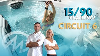 15minute fullbody water workout for your swim spa Master Spas 1590 Challenge [upl. by Geirk]