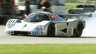 Speed Unleashed Sauber Mercedes C9 in Epic Drag Race at Europes Highest Airport [upl. by Icyak338]