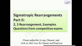 Sigmatropic Rearrangements Part II 2 3 Rearrangement Examples Questions from competitive exams [upl. by Nehtanhoj]