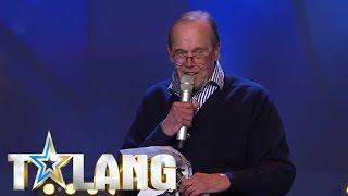 75åriga Anders Nielsen får Bard att lämna scenen i Talang 2017  Talang TV4 [upl. by Herschel]