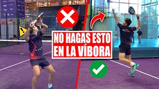 3 CONSEJOS de un JUGADOR PROFESIONAL de PADEL para hacer una VÍBORA PERFECTA  Mejora tu padel [upl. by Trager]