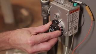 How to Adjust the Temperature on Your Natural Gas Water Heater [upl. by Malha634]