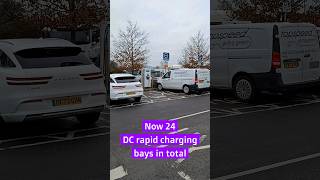 Now 24 EV charging bays at Cobham services on the M25 and prices in Dec 2023 [upl. by Nevur300]