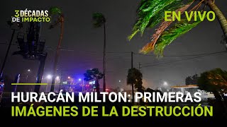 Huracán Milton EN VIVO primeras imágenes del destructor ciclón en Florida [upl. by Stein598]