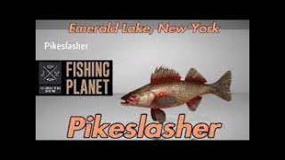 Fishing Planet Emerald Pikeslasher Monster Guide Spot  Setup EmeraldPikeslasherMonster [upl. by Laurin913]