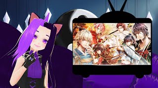 Hakuoki but intense Birushana Rising Flower of Genpei Trailer Reaction otome vtuber anime [upl. by Clarkin840]